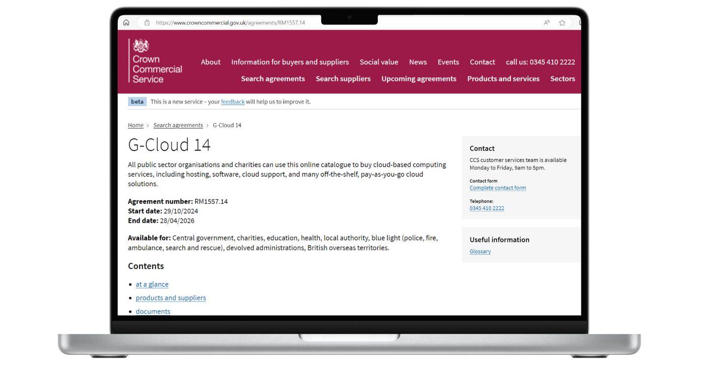 g-cloud framework in the uk