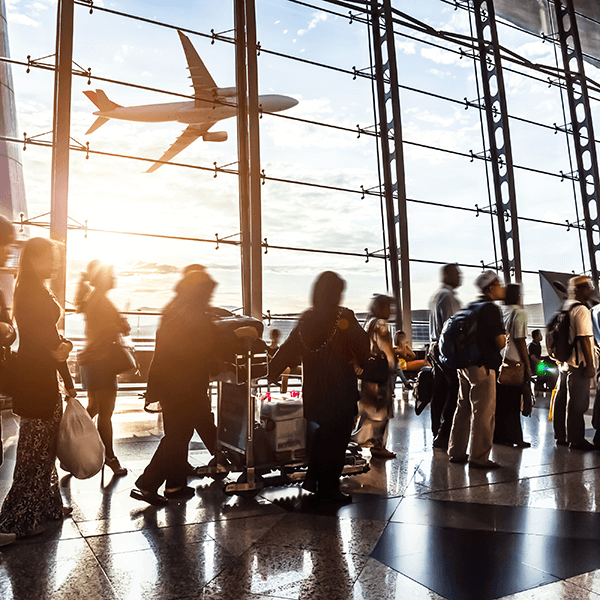 People in airport