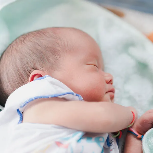 Baby in hospital